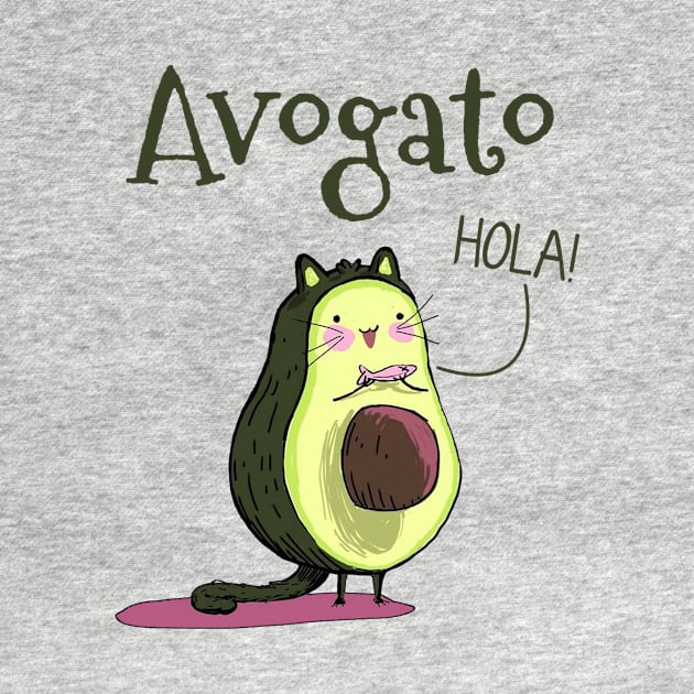 Avogato T-shirt Funny Avocado Cat Gift by Danielsmfbb